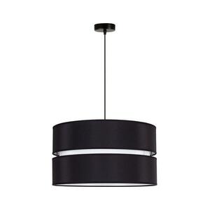 - Csillár zsinóron DUO 1xE27/15W/230V átm. 40 cm fekete/fehér 600330 kép