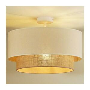 - Felületre szerelhető csillár BOHO 1xE27/15W/230V átm. 45 cm krémes/barna 601078 kép