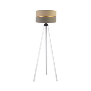- Állólámpa DUO 1xE27/60W/230V átm. 44 cm bézs/szürke/fehér AS0465+DU83549 kép