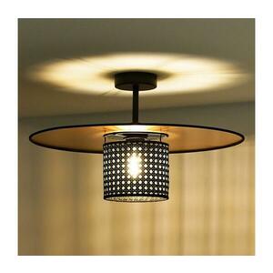 - Felületre szerelhető csillár TOKYO RATTAN 1xE27/15W/230V átm. 50 cm arany/fekete 604284 kép