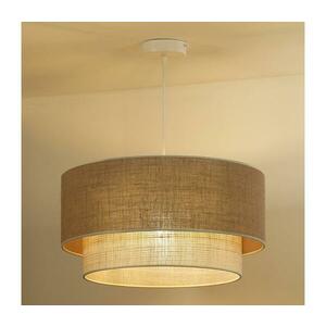 - Csillár zsinóron YUTE BOHO 1xE27/15W/230V átm. 45 cm barna/krémes 603720 kép
