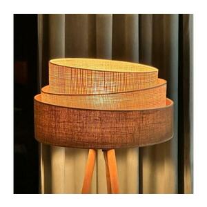 - Állólámpa YUTE TRIO 1xE27/15W/230V átm. 45 cm barna/szürke/bézs 603829 kép