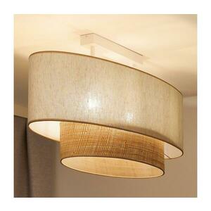 - Felületre szerelhető csillár DOUBLE OVAL NATURE 2xE27/15W/230V krémes/bézs 604567 kép