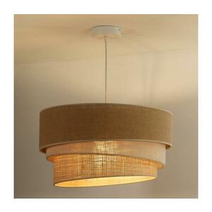 - Csillár zsinóron YUTE TRIO 3xE27/15W/230V átm. 60 cm barna/szürke/bézs 603799 kép