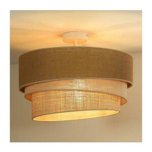 - Felületre szerelhető csillár YUTE TRIO 3xE27/15W/230V átm. 60 cm barna/szürke/bézs 604734 kép