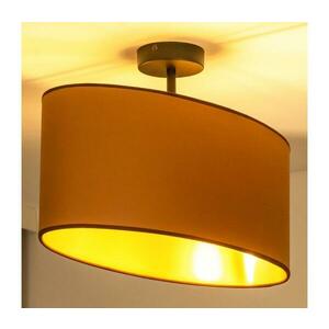 - Felületre szerelhető csillár OVAL VEGAN 1xE27/15W/230V barna 604413 kép