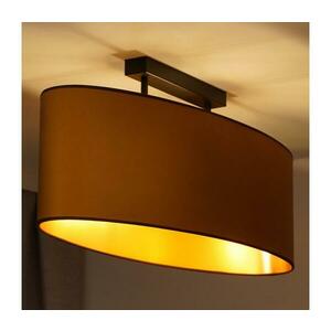- Felületre szerelhető csillár OVAL VEGAN 2xE27/15W/230V barna 604383 kép
