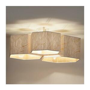- Felületre szerelhető csillár ROLLER TRIO HEX 3xE27/15W/230V fehér/arany 604154 kép