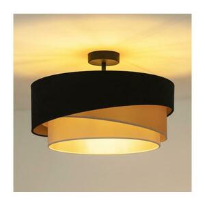 - Felületre szerelhető csillár KOBO 1xE27/15W/230V átm. 45 cm fekete/arany/krémes 606226 kép