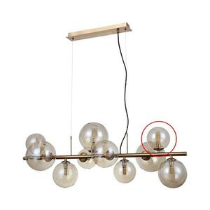 - Csereüveg csillárhoz és fali lámpához CANELLO G9 átm. 11 cm barna CZ.PND-406007-HBR.11 kép