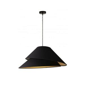 - Csillár zsinóron COCO 1xE27/40W/230V átm. 50 cm fekete 8984 kép