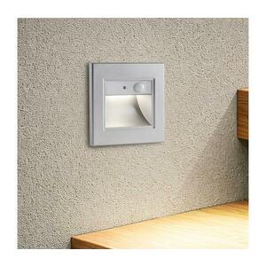 BRILAGI - LED lépcsővilágító lámpa érzékelővel STEP LIGHT LED/1, 5W/230V IP44 ezüst BRI842 kép