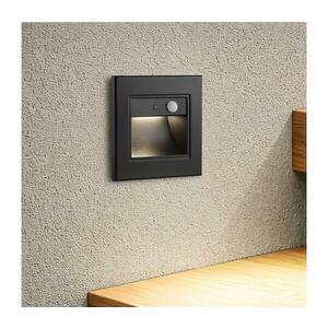 BRILAGI - LED lépcsővilágító lámpa érzékelővel STEP LIGHT LED/1, 5W/230V IP44 fekete BRI843 kép
