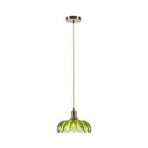 Markslöjd 109177 - KURAGE kábellel függesztett lámpa 1xE27/40W/230V sárgaréz/füstös zöld 109177 kép