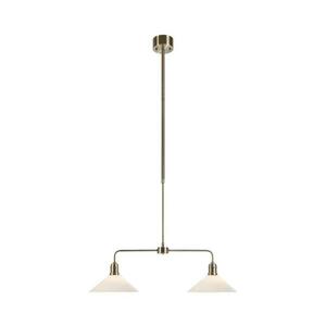 Markslöjd 109160 - VELA rúddal szerelt csillár 2xE27/60W/230V fehér/sárgaréz 109160 kép