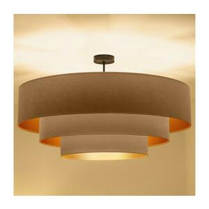 BRILAGI - Felületre szerelhető csillár LUNETA 3xE27/60W/230V Ø 80 cm bézs/arany 8590828052173 kép