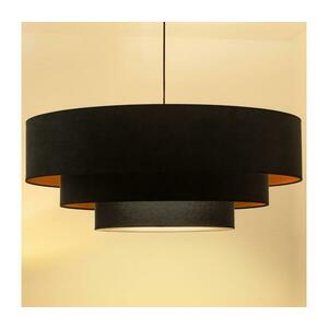 BRILAGI - LUNETA zsinóros csillár 3xE27/60W/230V, átm. 80 cm, fekete/arany 8590828052203 kép
