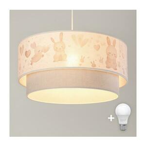 Brilagi - LED gyerek csillár kábelre függesztett BOBO 1xE27/60W/230V átm. 40 cm krémszín/szürke/királykék 8590828051206 kép
