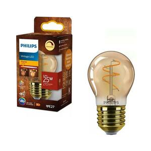 LED fényerőszabályozható VINTAGE Philips P45 izzó E27/3, 1W/230V 2200K CRI 90 872110304899800 kép