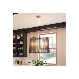 Elstead Quintiesse QN-LINARA-6P-BK - LINARA rudas csillár 6xE14/60W/230V fekete/arany QN-LINARA-6P-BK kép