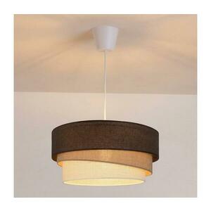 BRILAGI - Zsinóros függőlámpa TRIO 1xE27/60W/230V átm. 40 cm barna/bézs/fehér 8590828052562 kép