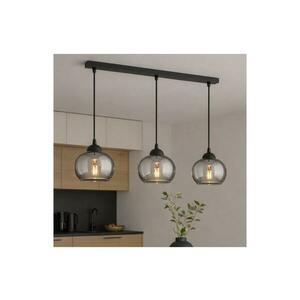 BRILAGI - Függőlámpa kábellel DIOR 3xE27/60W/230V fekete/füstszürke 59-004B kép