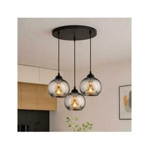 BRILAGI - Kábeles csillár DIOR 3xE27/60W/230V fekete/füstszürke 59-005B kép