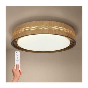 Brilagi - LED-dimmelhető mennyezeti lámpa COCI LED/48W/230V átm. 39 cm fa/fekete + távirányító WO800-OEM49-40 kép