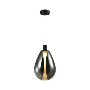 DENSO kábelre szerelt függőlámpa 1xGU10/10W/230V, Ø 30 cm, fekete króm 31-51387 kép