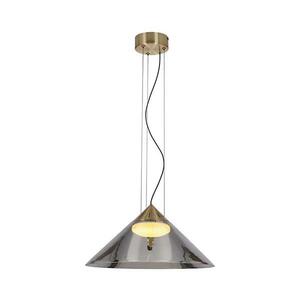 Kábelre függesztett csillár PRESTO 1xGX53/10W/230V átm. 34 cm arany/füstszürke 31-51073 kép