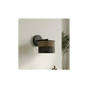 EMIBIG Fali lámpa KARBON 1xE27/15W/230V fekete/barna 1653/K1 kép