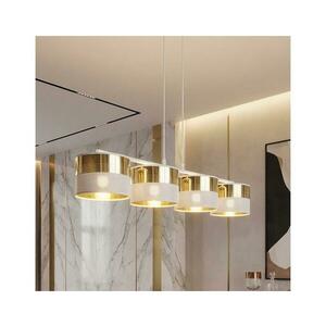 EMIBIG LUX zsinóros csillár 4xE27/15W/230V fehér/arany 1650/4 kép