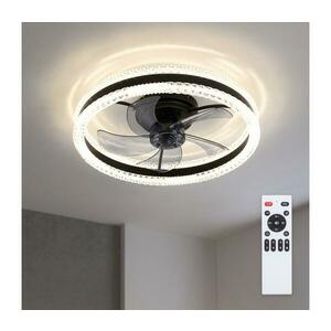 BRILAGI - LED dimmelhető mennyezeti látor LED/62W/230V átmérő 50 cm fekete + távirányító WF-OSD-003-BLK kép