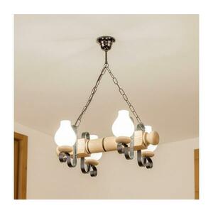 BRILAGI - Láncos csillár RUSTIC 4xE14/40W/230V tölgy EX-01090 kép