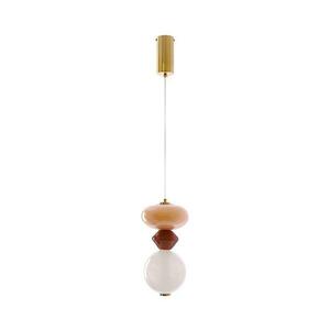 LED csillár zsinóron FLORES LED/10W/230V arany/narancssárga/barna 31-50632 kép