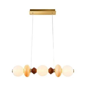 Kábelre szerelt LED csillár FLORES LED/20W/230V arany/narancs/barna 33-50687 kép