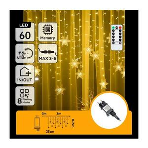 B.V. - LED kültéri karácsonyi fényfüzér 120xLED/6W/230V/8 világítási mód 3x0, 7m IP44 meleg fehér + távirányító B10303S77 kép