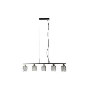 PND-40814-5-BK-HBR - Kábelre szerelt függőlámpa SIMONA 5xE14/40W/230V fekete/arany PND-40814-5-BK-HBR kép