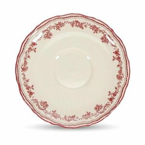 Borvörös-elefántcsont színű csészealj ø 15, 5 cm Cyril – S|P Collection kép
