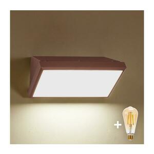 Brilagi-LED dimmelhető kültéri fali lámpa TRIANGLE 1xE27/6W/230V 2700-6500K IP65 barna BG3094+AI0599 kép
