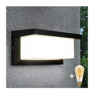 LED dimmelhető fali lámpatest NEELY 1xE27/6W/230V 2700-6500K IP54 fekete BW0332+AI0601 kép