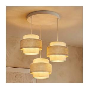 Brilagi - Kábeles függőlámpa SPACE 3xE27/60W/230V átm. 40 cm bézs/krém 8590828052654 kép