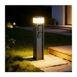 Brilagi - PILLAR kültéri lámpa 2 db SCHUKO aljzattal, 1xG9/11W/230V, IP44, antracit BRI812 kép