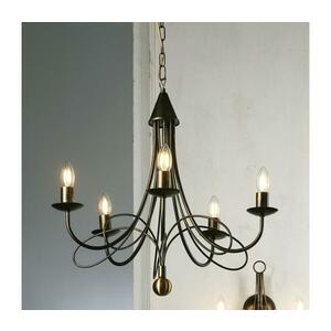 ONLI - Láncos csillár MILVIA 5xE14/6W/230V bronz 5099/5BR kép