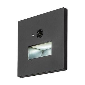 Rabalux 77197-LED lépcsővilágítás mozgás- és alkonyatérzékelővel LUNCA 1W/230V 3000/4500/6500K fekete 77197 kép