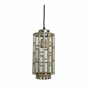 Bronzszínű függőlámpa üveg búrával Søstrene – Light & Living kép