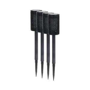 4 darabos készlet DECOR LED napelemes lámpa LED/1, 2V 150 mAh 3000K 39 cm IP44 fekete EKO2502 kép