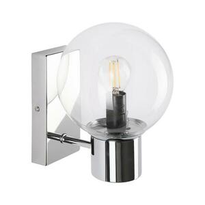 SFERIO fali lámpa 1xE14/5W/230V fényes króm/tiszta KM-1.298/CHROM/TRANSPARENT kép