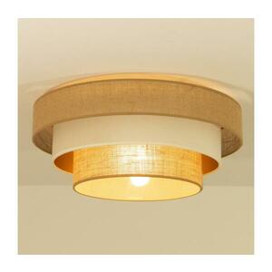 Mennyezeti lámpa WENTA 1xE27/60W/230V átm. 50 cm juta/bézs H0718 kép