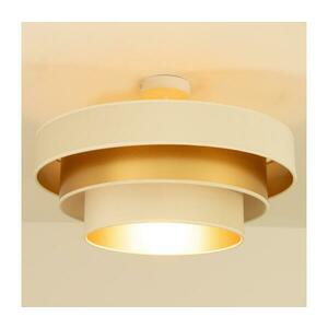 Felületre szerelhető csillár WENTA 1xE27/60W/230V átm. 50 cm bézs/arany H0723 kép